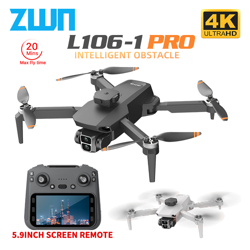 Drone Photogrammetry - L106-1PRO GPS Drone Profissional Com Tela