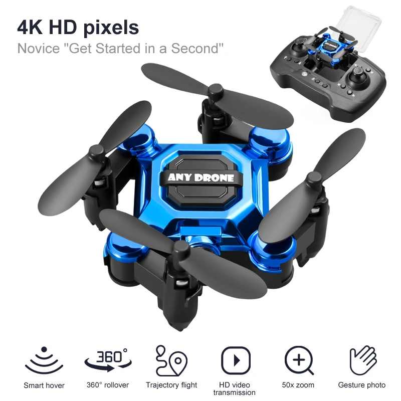 Drone Video Production - Câmera 4K HD RC Drone Dobrável