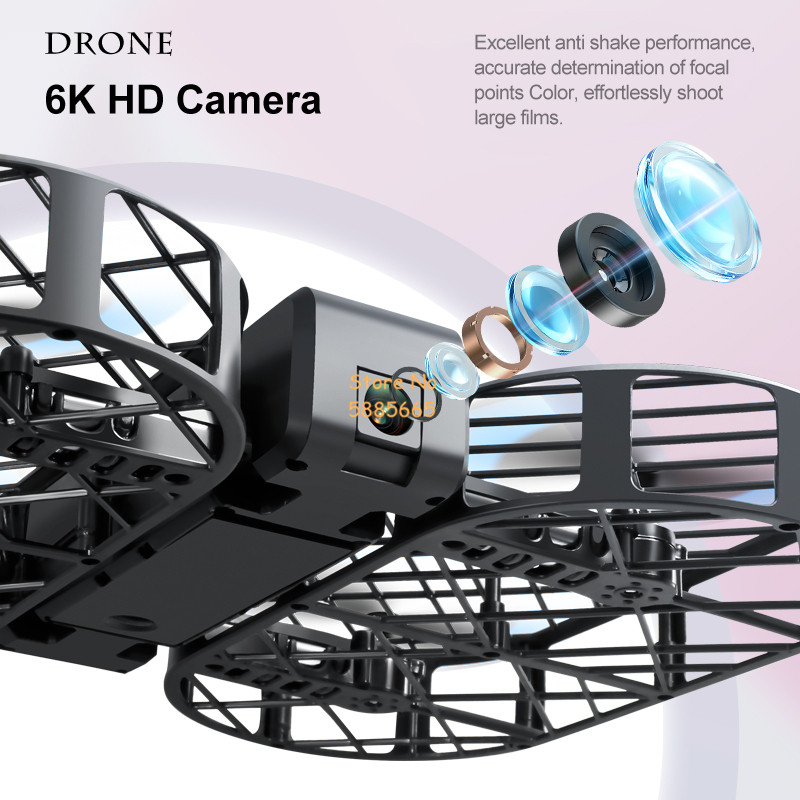 Câmera HD 8K 360 °   Proteção  - Drone Video Production avaliação e preço