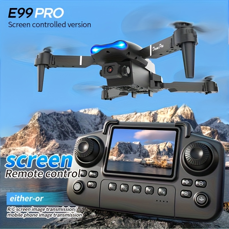 Drone dobrável E99 PRO MAX com - Drone Lidar avaliação e preço